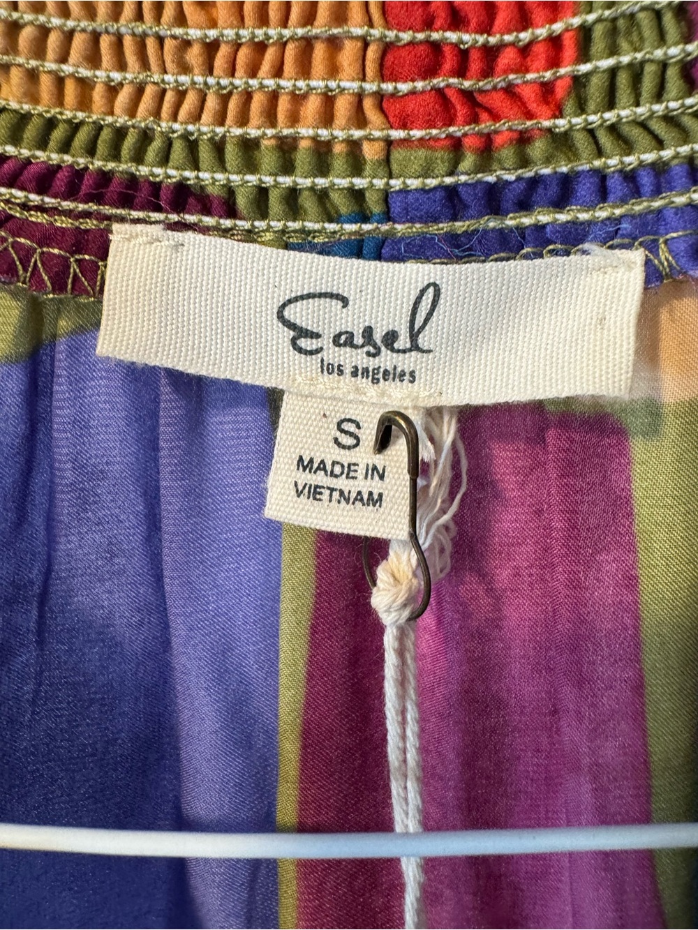 NWT! Easel Multicolor Striped Ruffle Dress Size Small - Picture 3 of 8